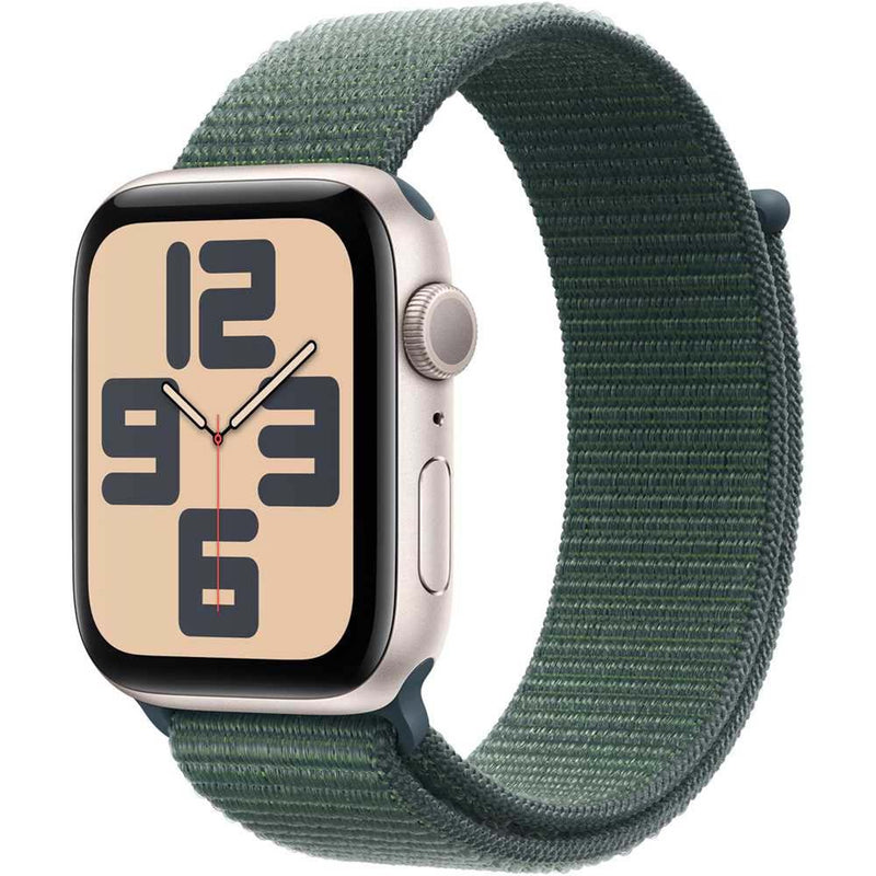 Apple Watch SE (2024) GPS Aluminum Sport Loop (40mm) Starlight / Lake Green