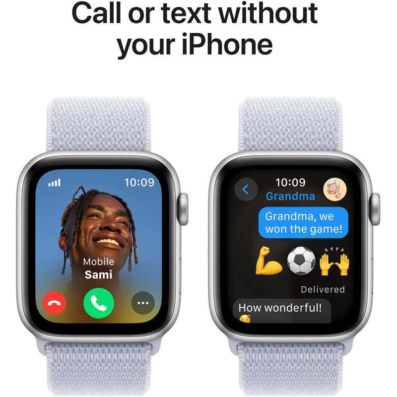 Apple Watch SE (2024) GPS+Cellular Aluminum Sport Loop (40mm) Silver / Blue Cloud