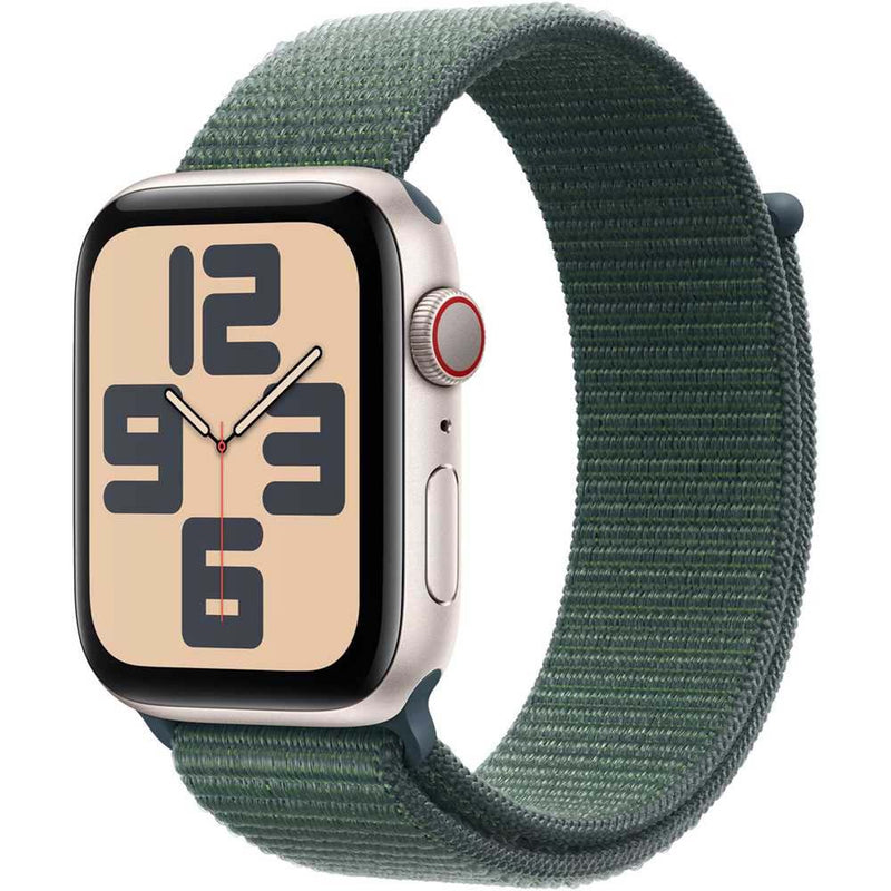 Apple Watch SE (2024) GPS+Cellular Aluminum? Sport Loop (44mm) Starlight / Lake Green