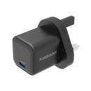 Powerology Ultra-Quick GaN Charger UK - 35W Fast Charging Black