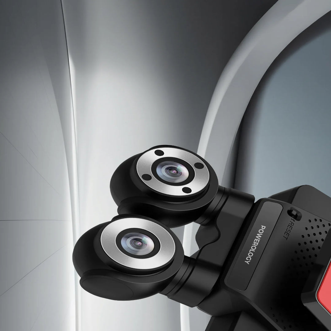 Dual Lens Dash Camera 4K Front & Interior Vehicle Security with Night Vision