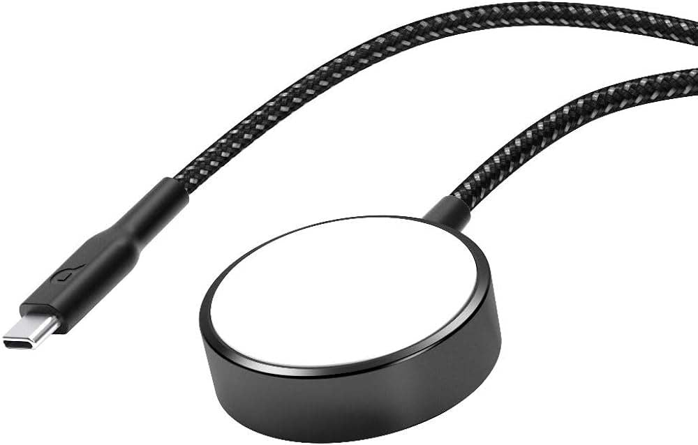 Braided Apple Watch Charger – Powerology Type-C Magnetic Charging Cable 1.2M