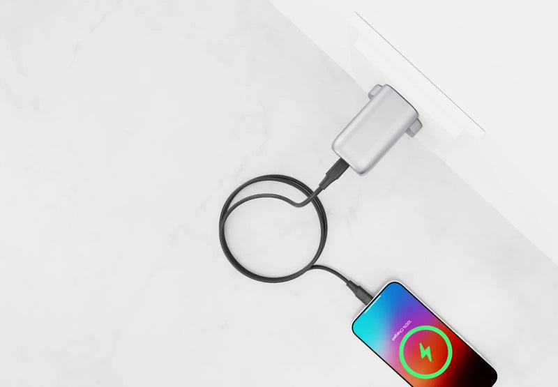 Powerology Power Sync Flex USB-C to USB-C 1.2M Cable PD 60W Black