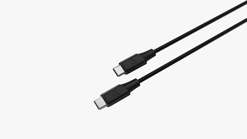 Powerology Power Sync Flex USB-C to USB-C 1.2M Cable PD 60W Black