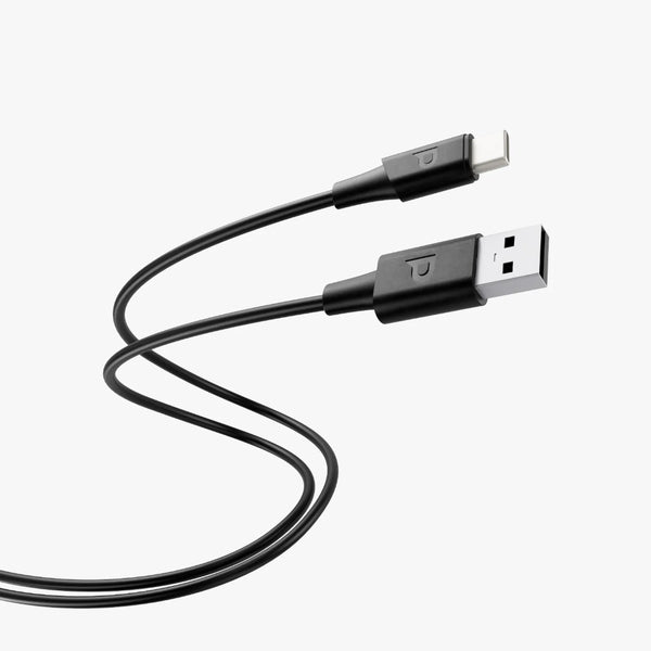 Powerology Power Sync Flex USB-A to USB-C 2M Cable PD 20W Black