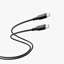 Powerology Power Sync Flex USB-C to USB-C PD 100W Cable 2M Black