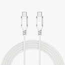 Powerology Power Sync Weave USB-C PD 60W 1.2M Cable Light Gray