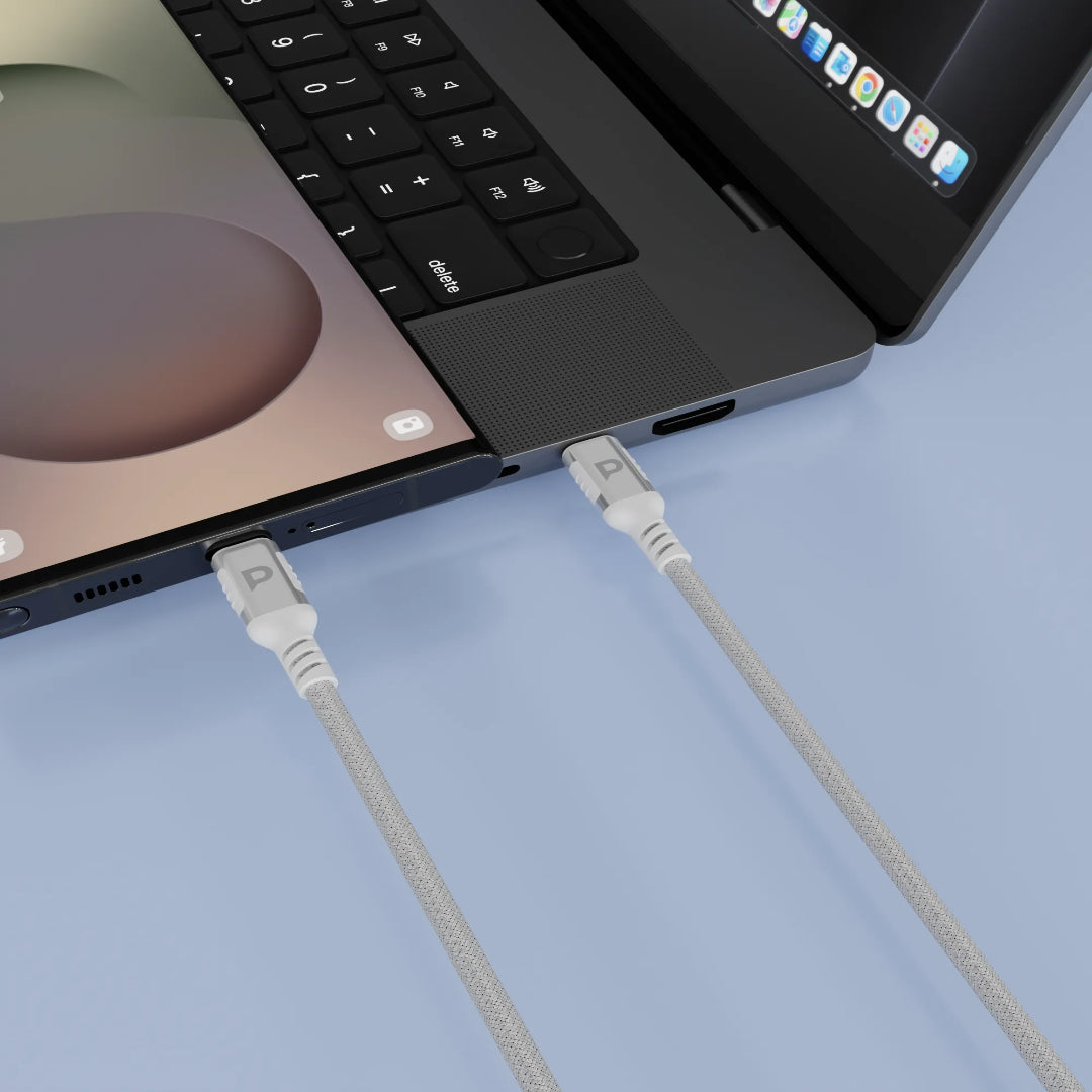 USB-C PD 60W Cable – Powerology Braided Nylon Fast Charging Cord 1.2M