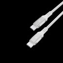 Powerology Power Sync Weave USB-C PD 60W 1.2M Cable Light Gray