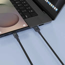 Powerology Power Sync Weave USB-A to USB-C 2M Cable Gray