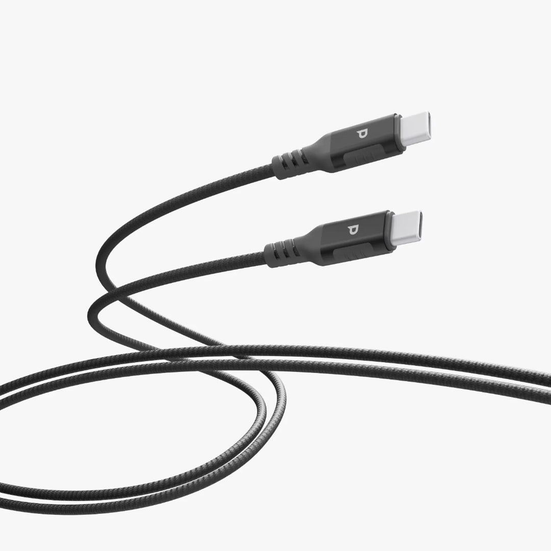 USB-C Charging Cable - Powerology Power Sync Weave 3M Braided Nylon PD 100W