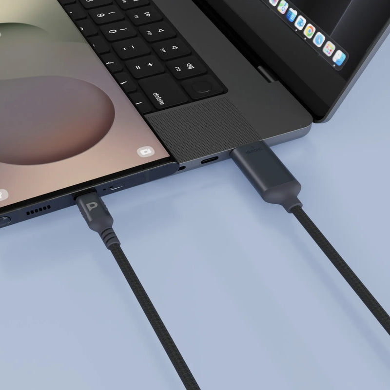 Powerology Power Sync Flex 4K USB-C to HDMI 2M Cable Gray