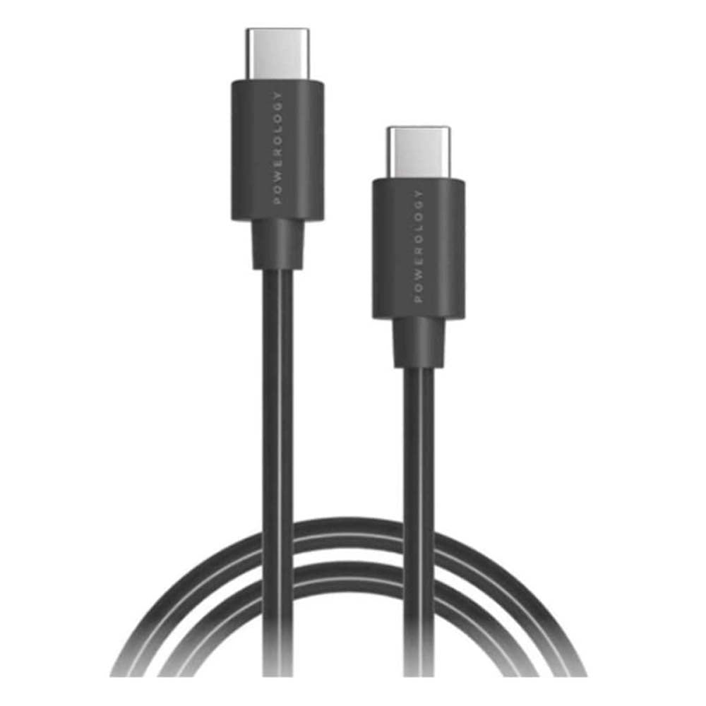 Type-C Fast Charge Cable - Powerology USB-C to USB-C 100W Durable PVC 2m