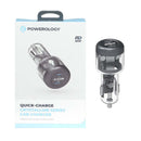 Car Charger Powerology Ultra-Quick 35W Dual USB-C Fast Charging Adapter