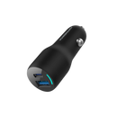 Powerology Dual Port Car Charger - Fast Charging 53W Black
