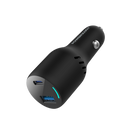 Powerology Dual Port Car Charger - 83W Fast Charging Black