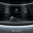 Powerology Dual Port Car Charger - 83W Fast Charging Black