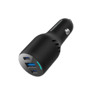 Powerology Triple Ports Car Charger - 85W Fast Charging Black