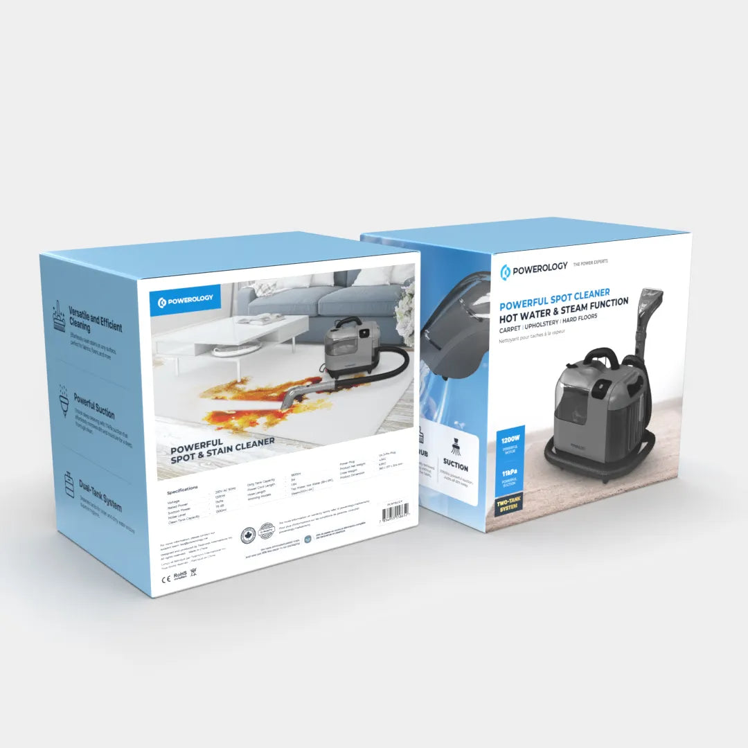 Spot Stain Cleaner - Powerology Multi Purpose Steam Cleaner With Dual Tank System