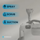 Powerology Powerful Spot & Stain Cleaner with Steam Function Black