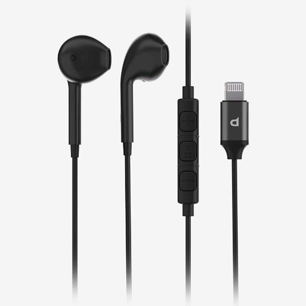 Stereo Earphone Lightning – Powerology In-Ear Headphones with HD Sound & Siri