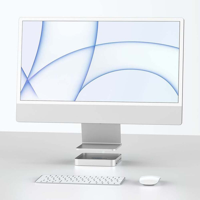 Powerology 24" iMac Compatible Usb-C Hub & Stand With SSD