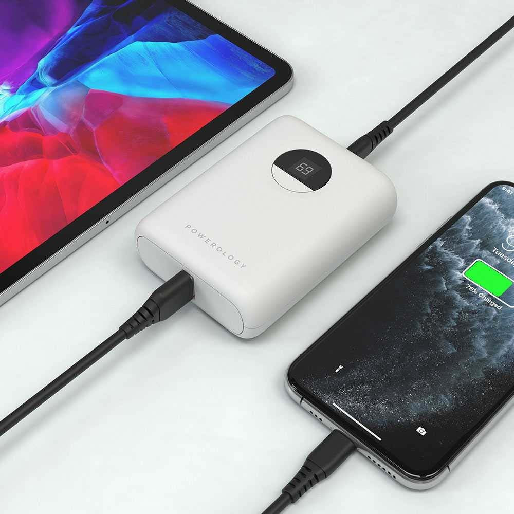 Ultra-Compact Power Bank - 10000mAh Portable Fast Charging Battery Pack with USB-C PD