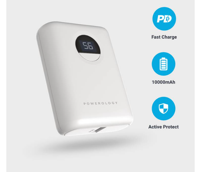 Ultra-Compact Power Bank - 10000mAh Portable Fast Charging Battery Pack with USB-C PD