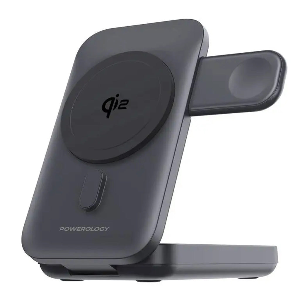 Qi2 MagSafe Power Bank - 10000mAh Portable Battery Pack With Folding Stand & Active Cooling