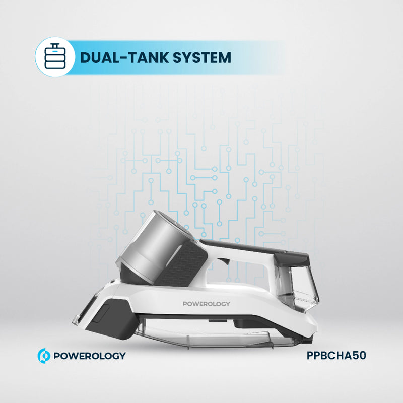 Powerology Cordless Spot Cleaner - Compact & Powerful White