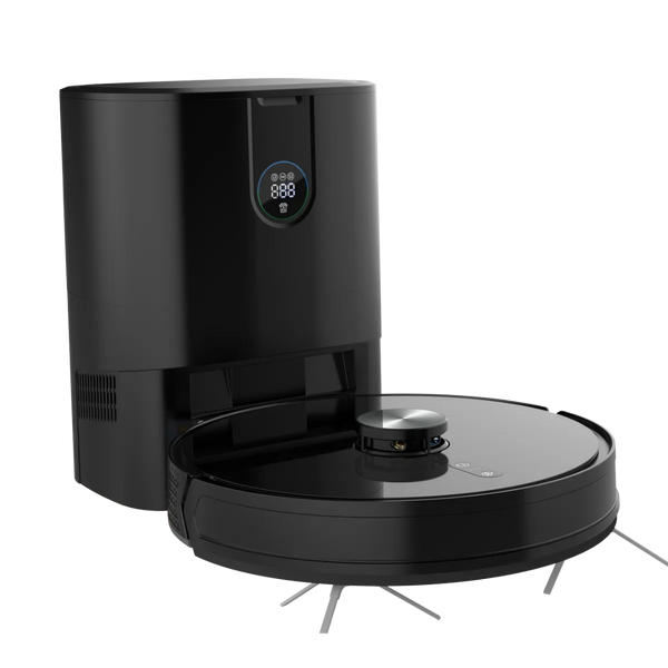 Smart Station Robot Vacuum & Mop - 4000Pa Suction Power Black