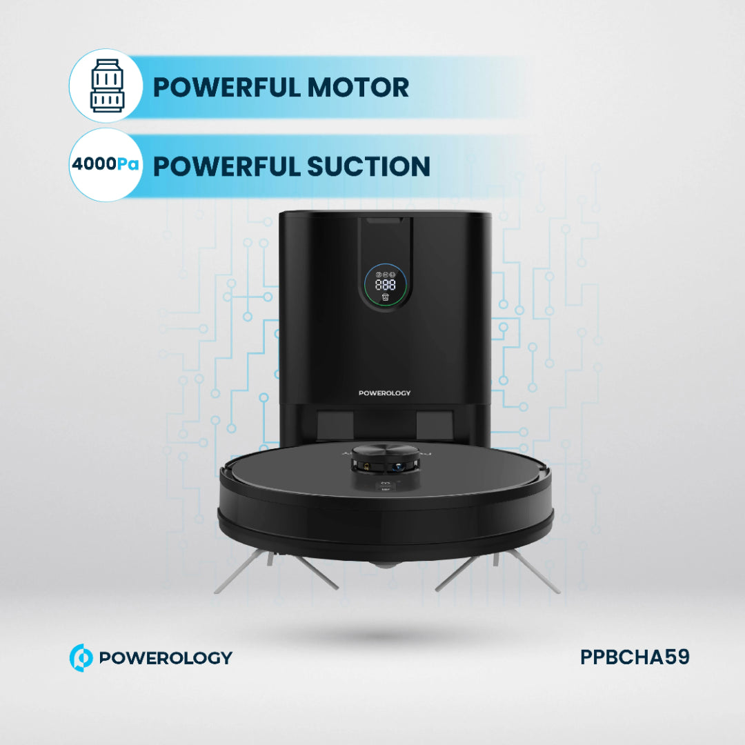 Robot Vacuum Mop - Smart Robot Vacuum Cleaner With 4000Pa Suction Power & Lidar