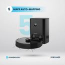 Smart Station Robot Vacuum & Mop - 4000Pa Suction Power Black