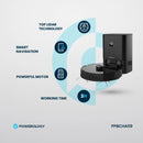 Smart Station Robot Vacuum & Mop - 4000Pa Suction Power Black