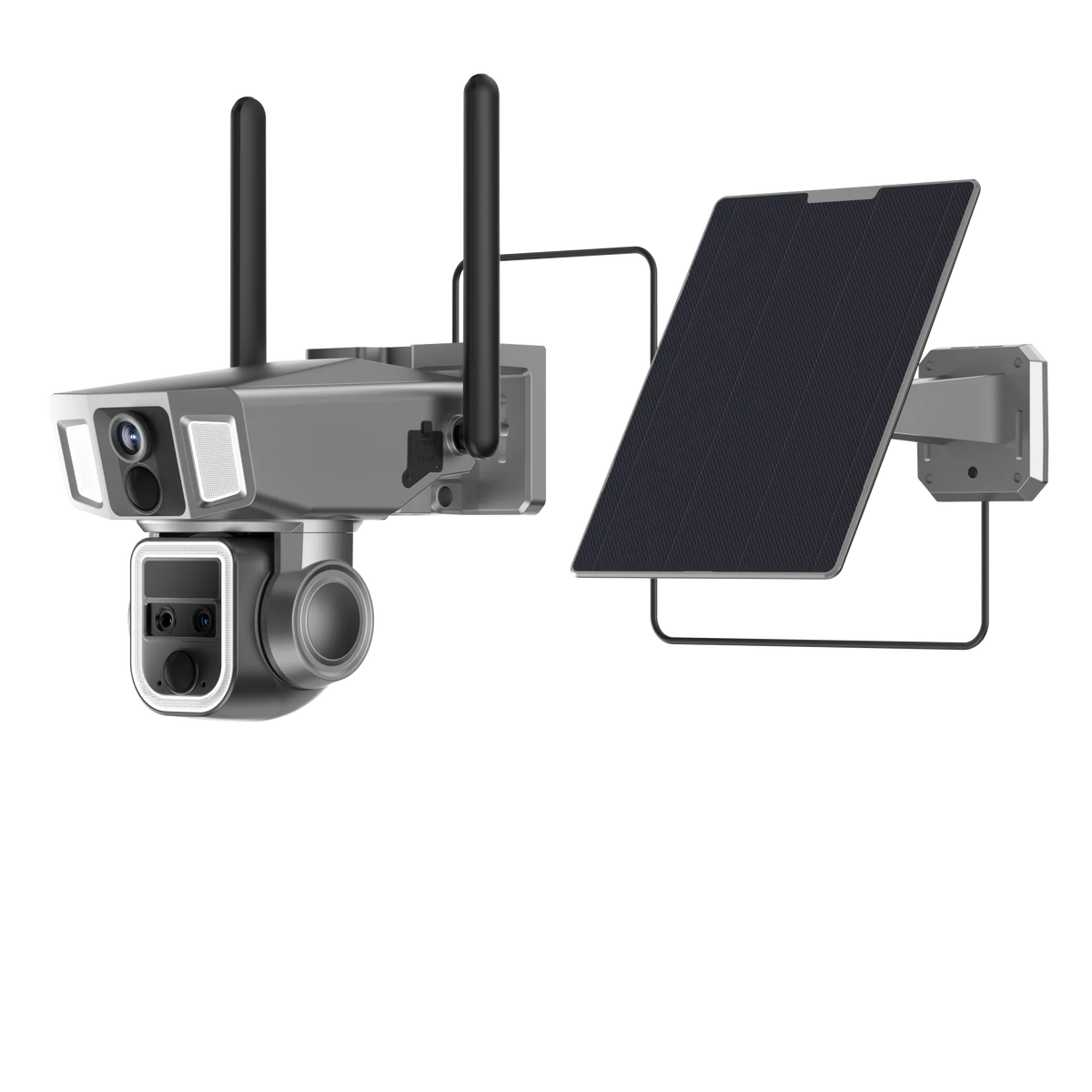4G WIFI Security Camera - Outdoor Surveillance 360 Degree Dual Lens 10x Optical Zoom