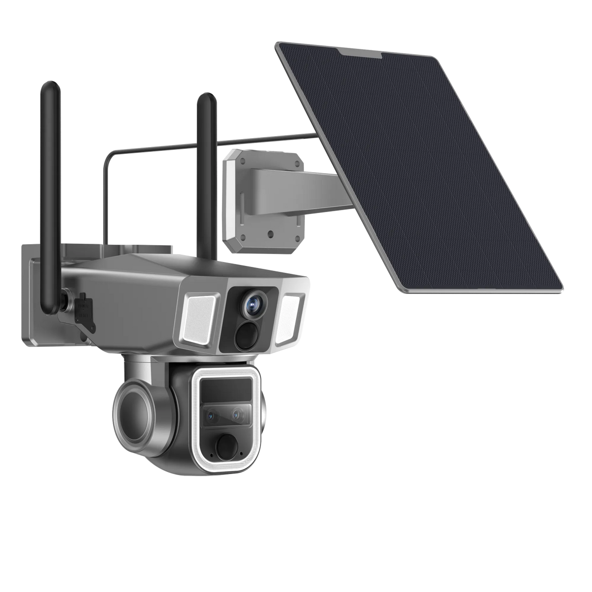 4G WIFI Security Camera - Outdoor Surveillance 360 Degree Dual Lens 10x Optical Zoom