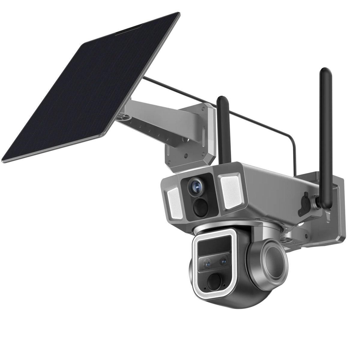 4G WIFI Security Camera - Outdoor Surveillance 360 Degree Dual Lens 10x Optical Zoom