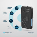 Powerology 20000mAh Solar Wireless Power Bank Black