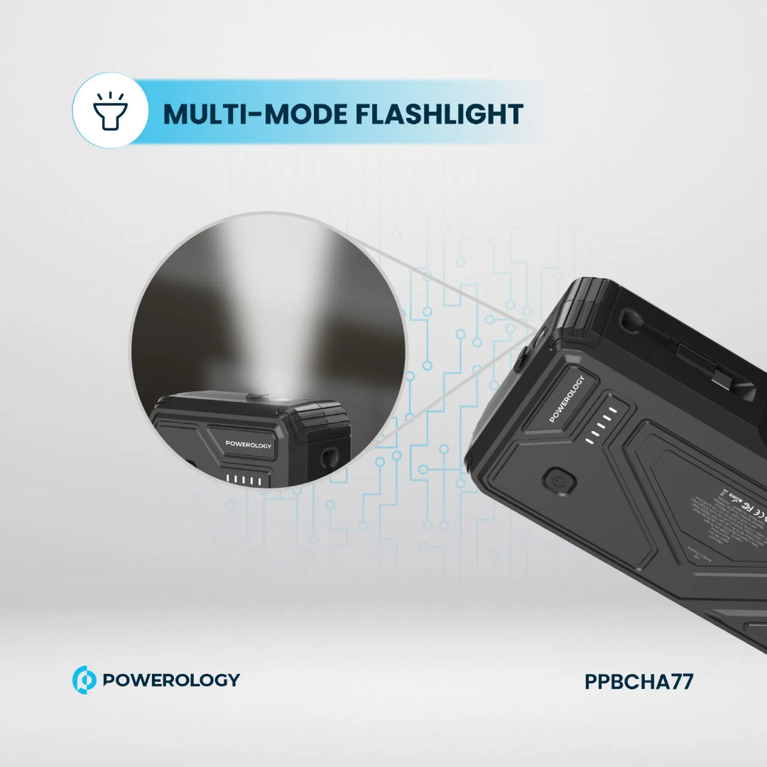 Solar Wireless Power Bank - 27000mAh Portable Charger with Fast Charging & Solar Panel
