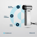 Powerology Turbo Jet Fan & Vacuum - 4 Speed, 4000mAh Silver