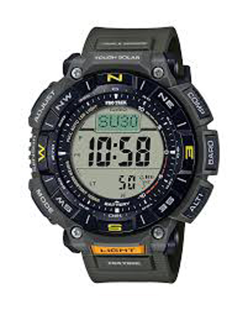 Casio Protrek Watch - Solar Powered Outdoor Sports Watch with Digital Compass