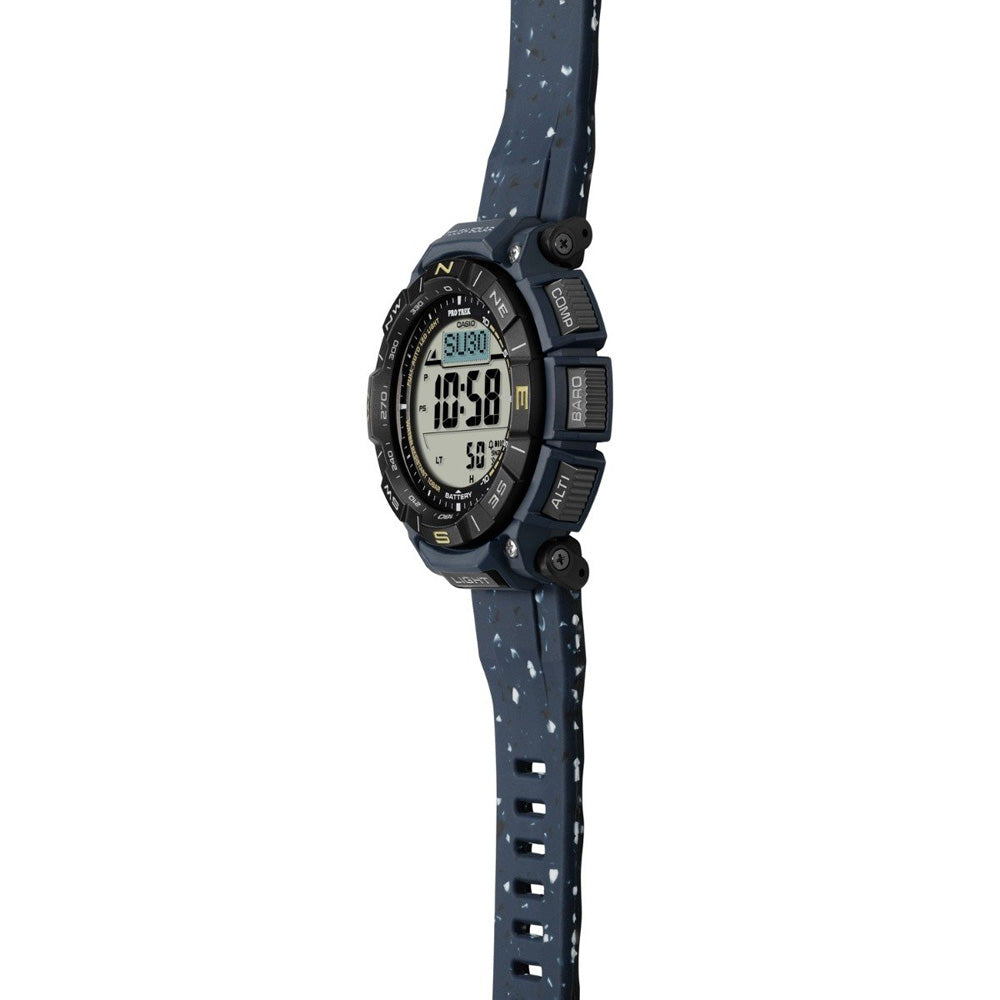 Casio Protrek Watch - Solar Powered Outdoor Watch With Triple Sensor Technology & Altimeter
