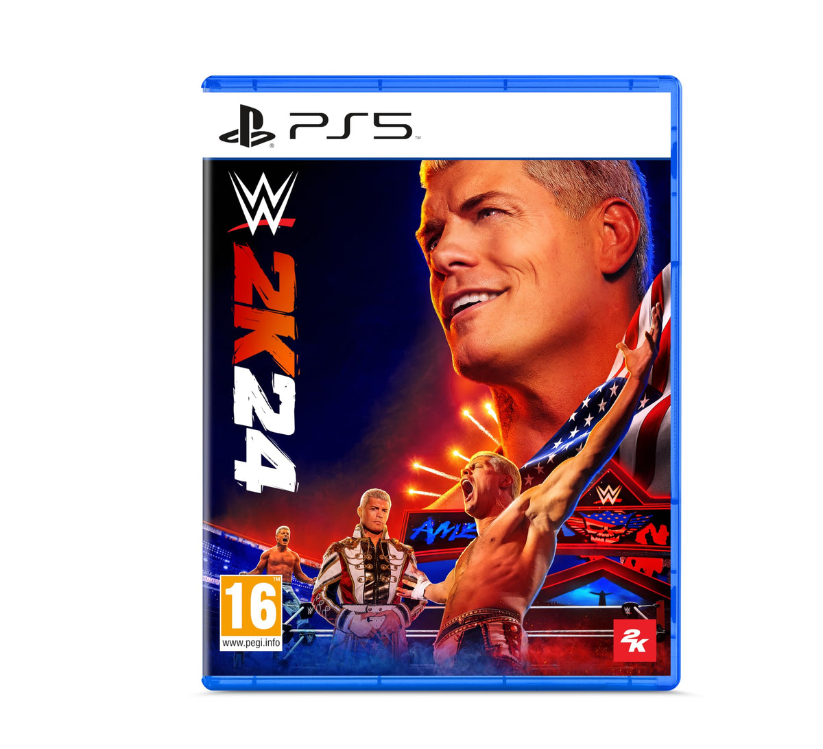 WWE 2K24 Game - PS5 Wrestling Video Game Featuring WrestleMania Matches & WWE Legends Roster