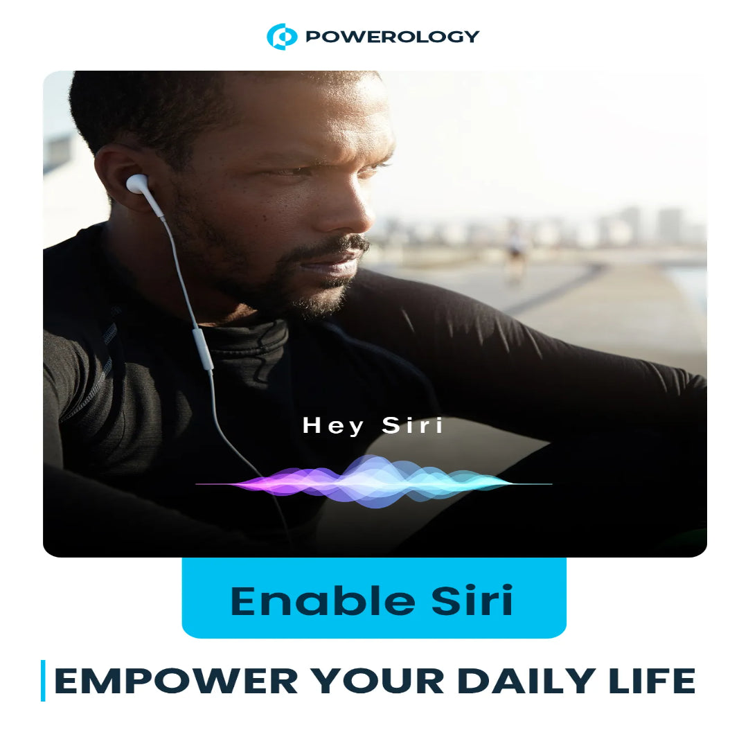 Mono Earphone Lightning | Powerology In-Ear Headphones with HD Sound & Siri Control