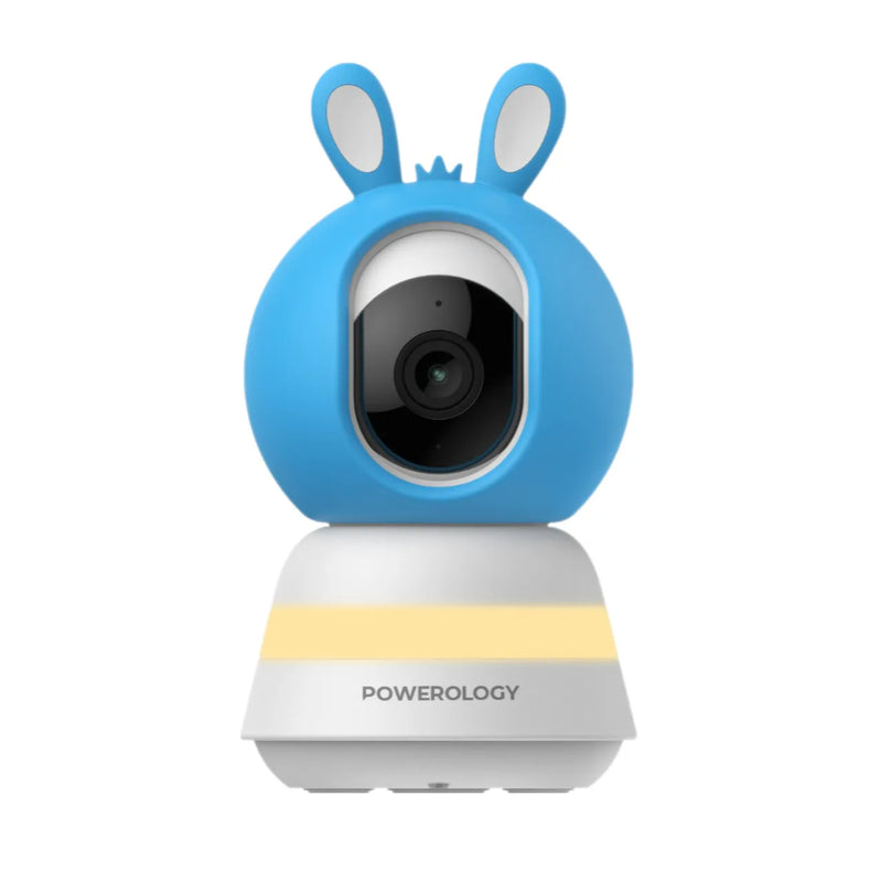 Powerology Smart Baby Monitor & App - 1080p, Night Vision Blue & Pink