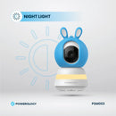 Powerology Smart Baby Monitor & App - 1080p, Night Vision Blue & Pink