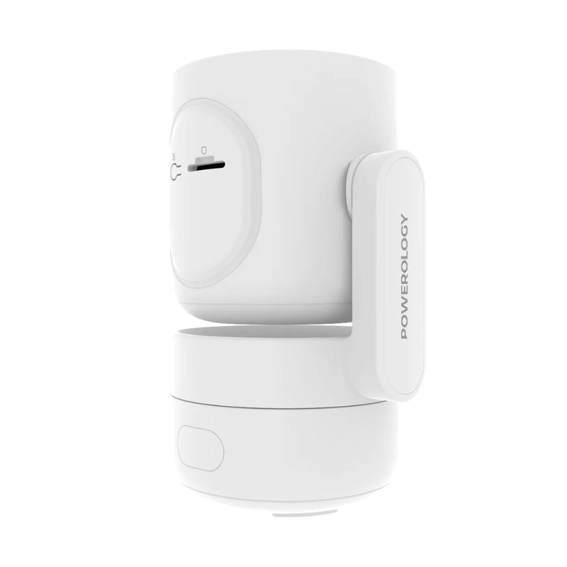 Powerology Indoor PTZ Smart Camera - 4MP, AI Monitoring White