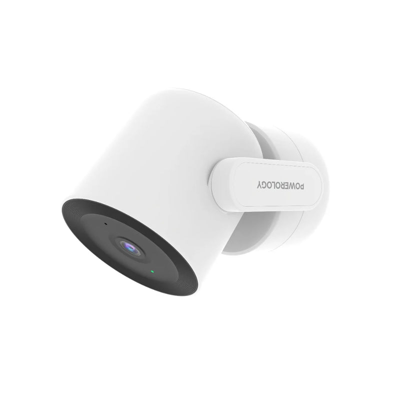 Powerology Indoor PTZ Smart Camera - 4MP, AI Monitoring White