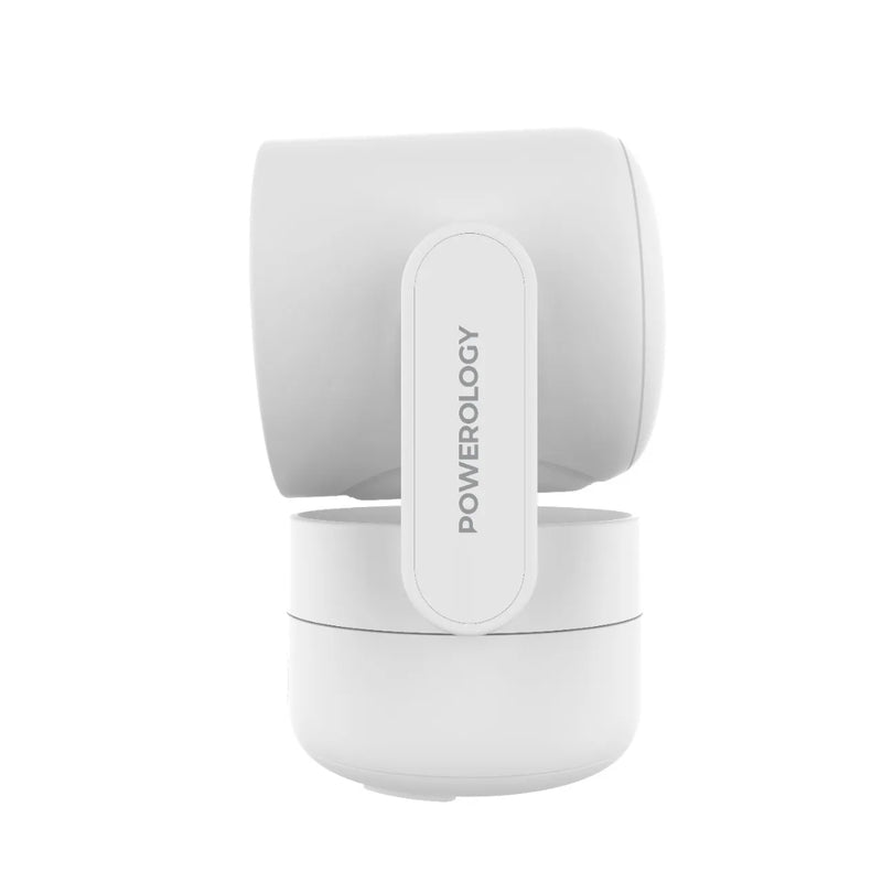 Powerology Indoor PTZ Smart Camera - 4MP, AI Monitoring White