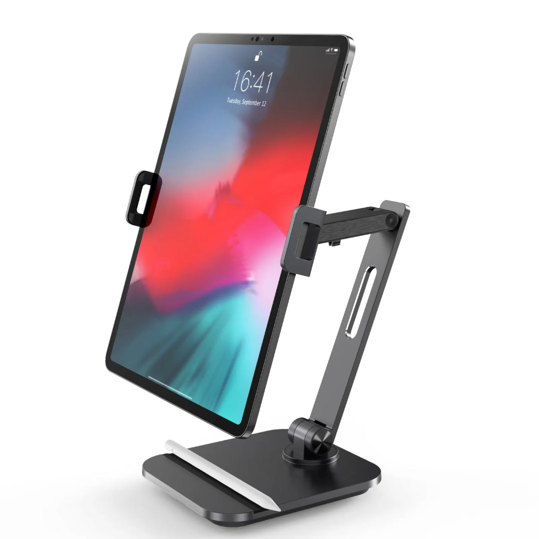 Motorized Phone Mount - Powerology Smart-Clamp Adjustable Tablet Stand